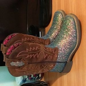 Girl's Glitter Cowboy Boots